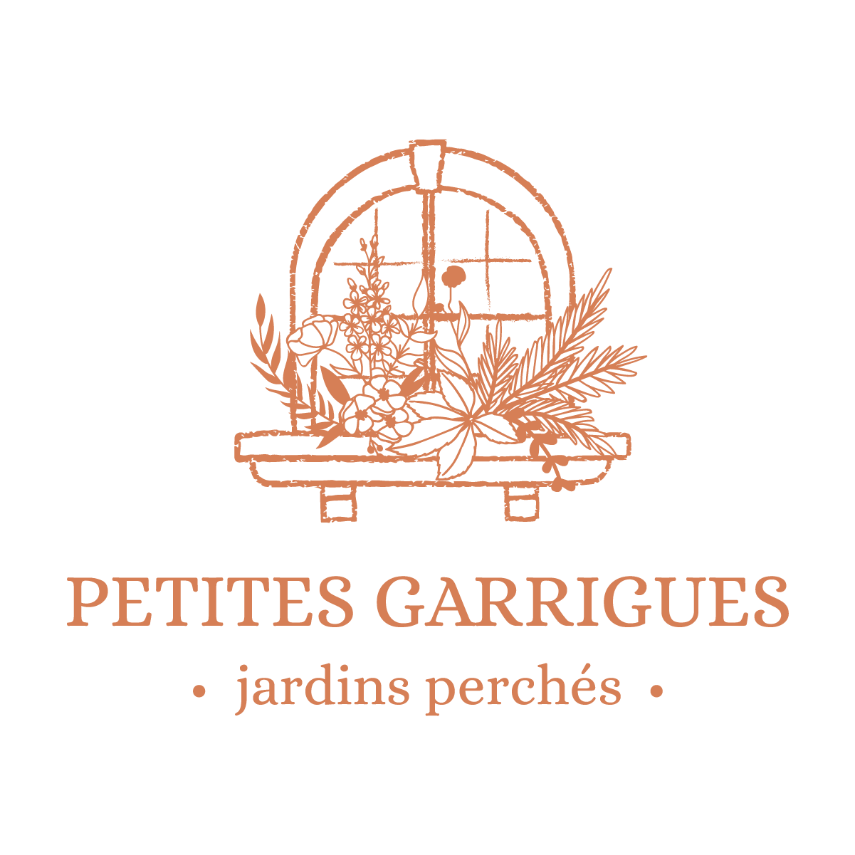 logo entier petites garrigues orange